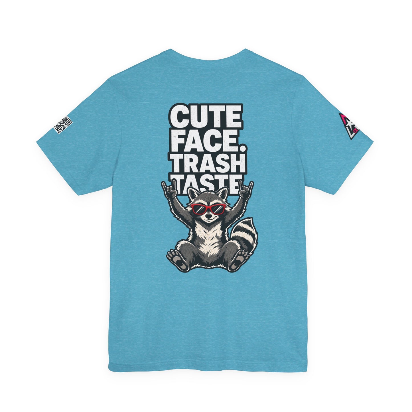 Cute Face, Trash Taste – Funny Raccoon Graphic Tee