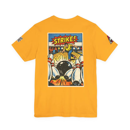 Strike Graphic T-Shirt | Bowling Streetwear Tee | Retro Bowling Shirt  STRIKE.
