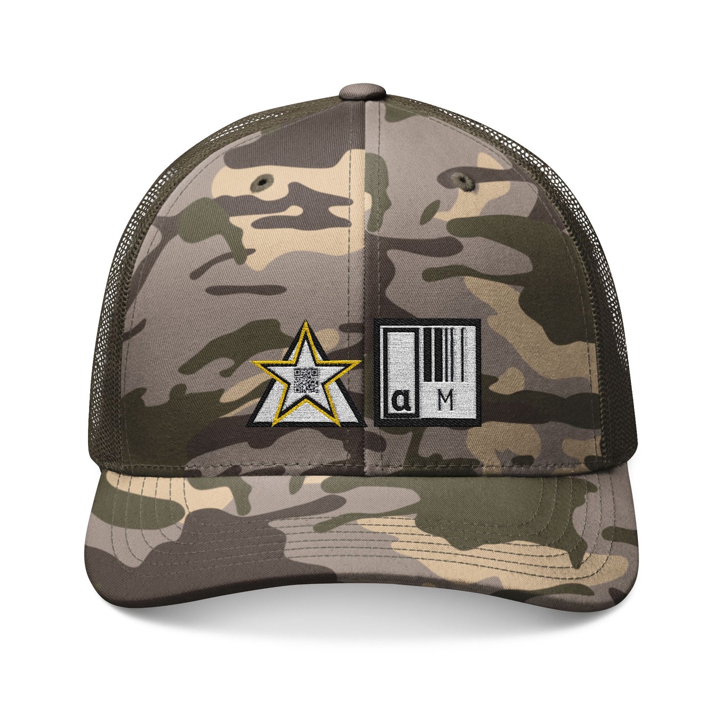 CAMO TRUCKER HAT – STAY HIDDEN. STAND OUT.
