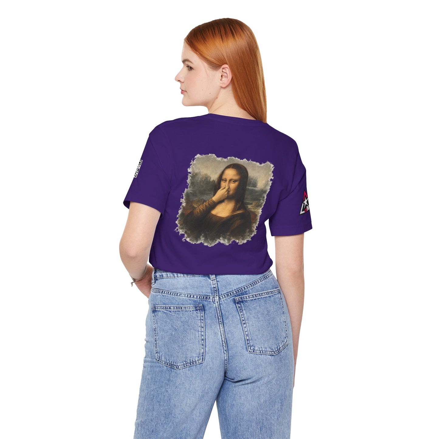 Something Smells Like Bullshit Graphic T-Shirt | Mona Lisa Parody Tee