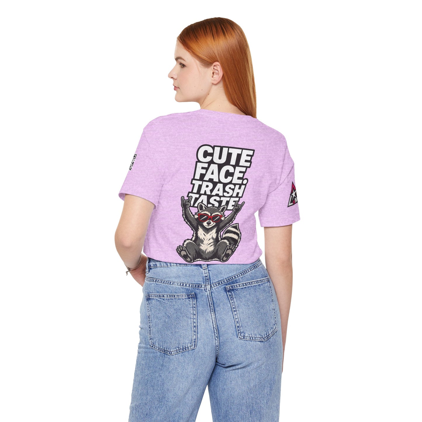 Cute Face, Trash Taste – Funny Raccoon Graphic Tee
