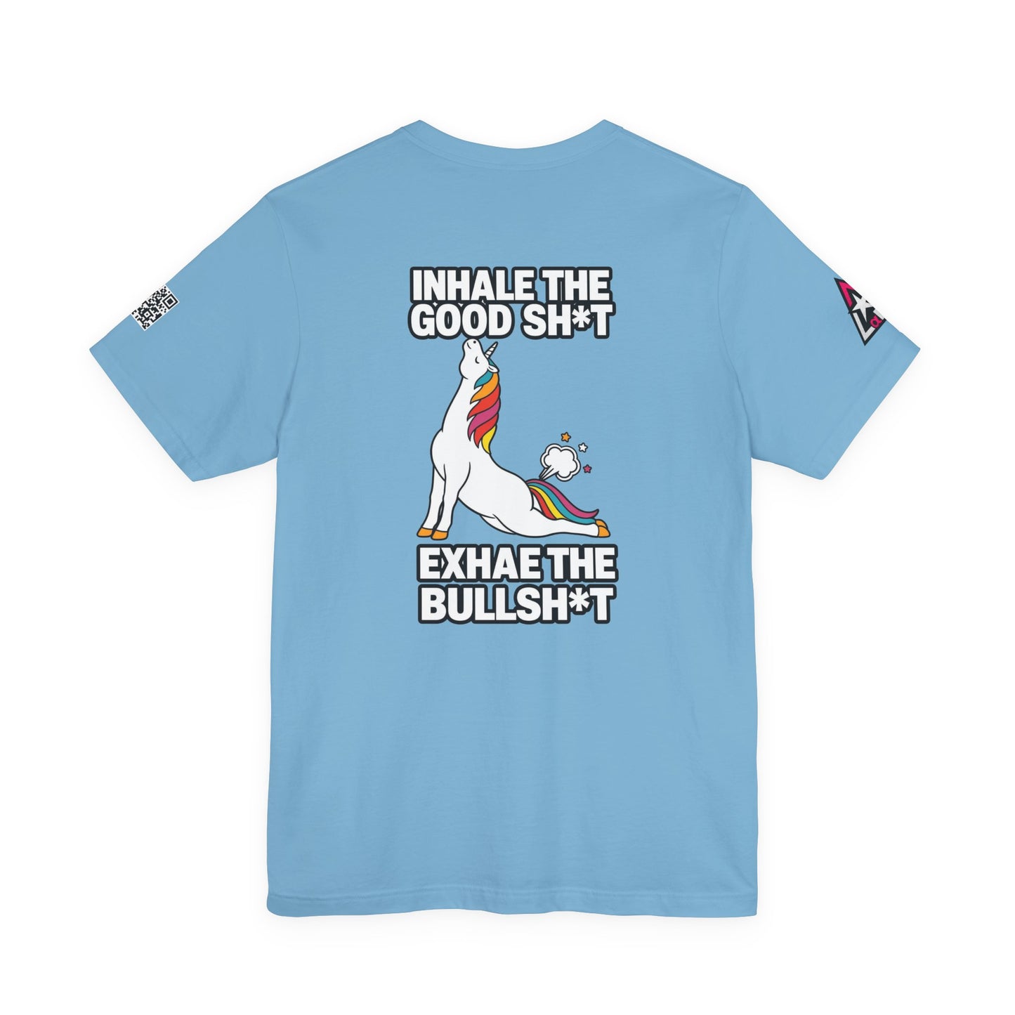 Inhale the Good Shit, Exhale the Bullshit – Funny Unicorn Graphic Tee