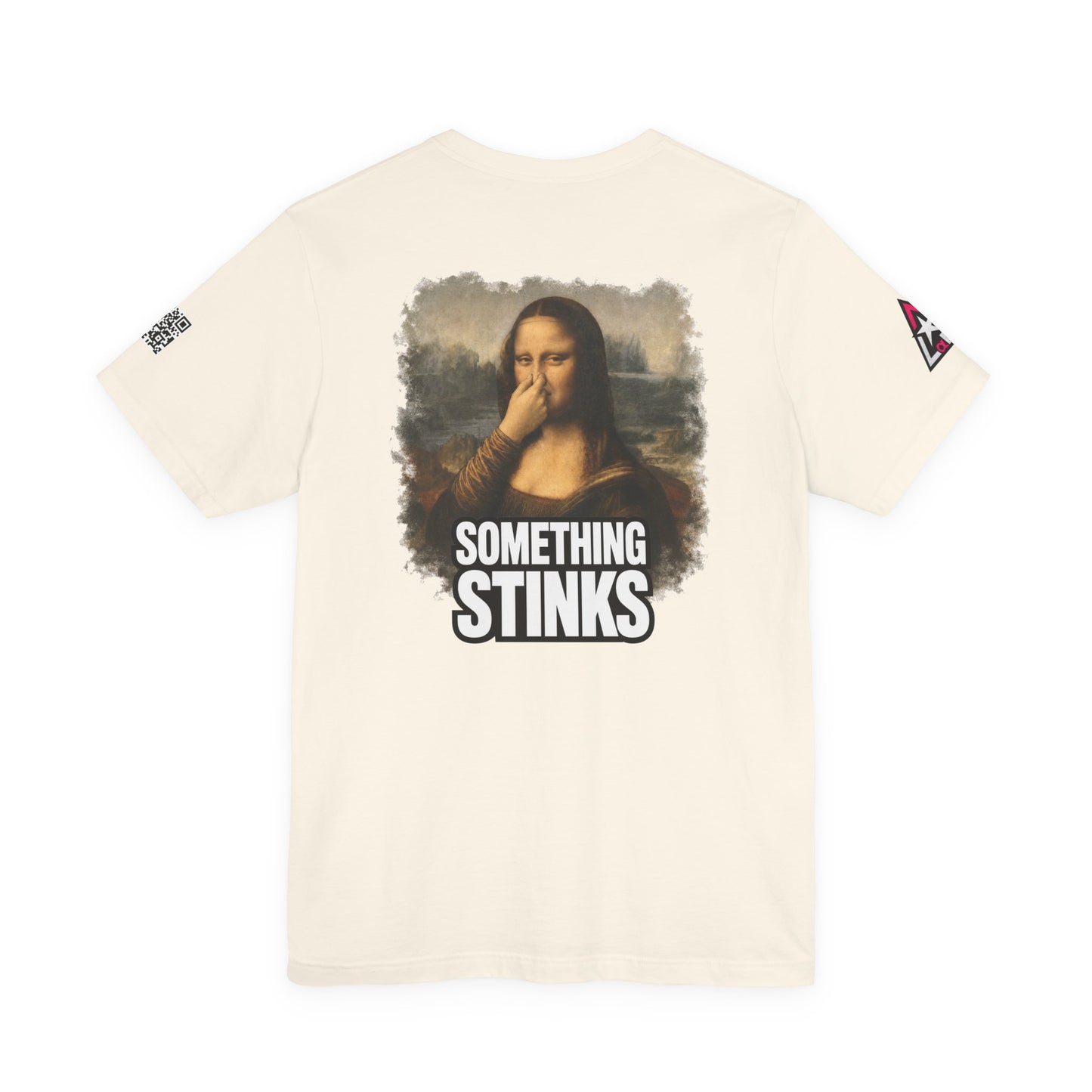 Something Stinks – Funny Mona Lisa Parody Graphic Tee
