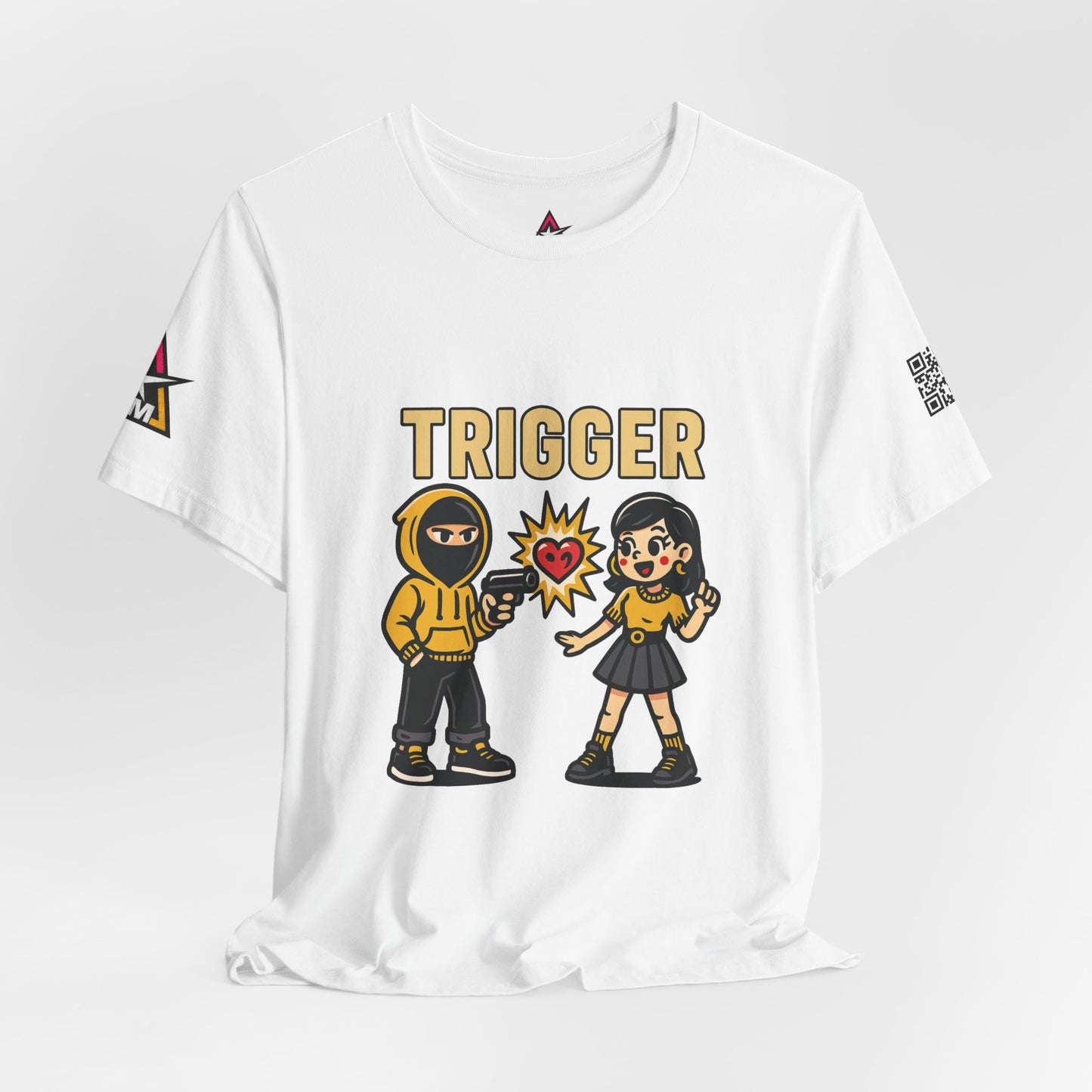 Trigger Graphic T-Shirt | Funny Dating Tee | Toxic Love Streetwear  TRIGGER