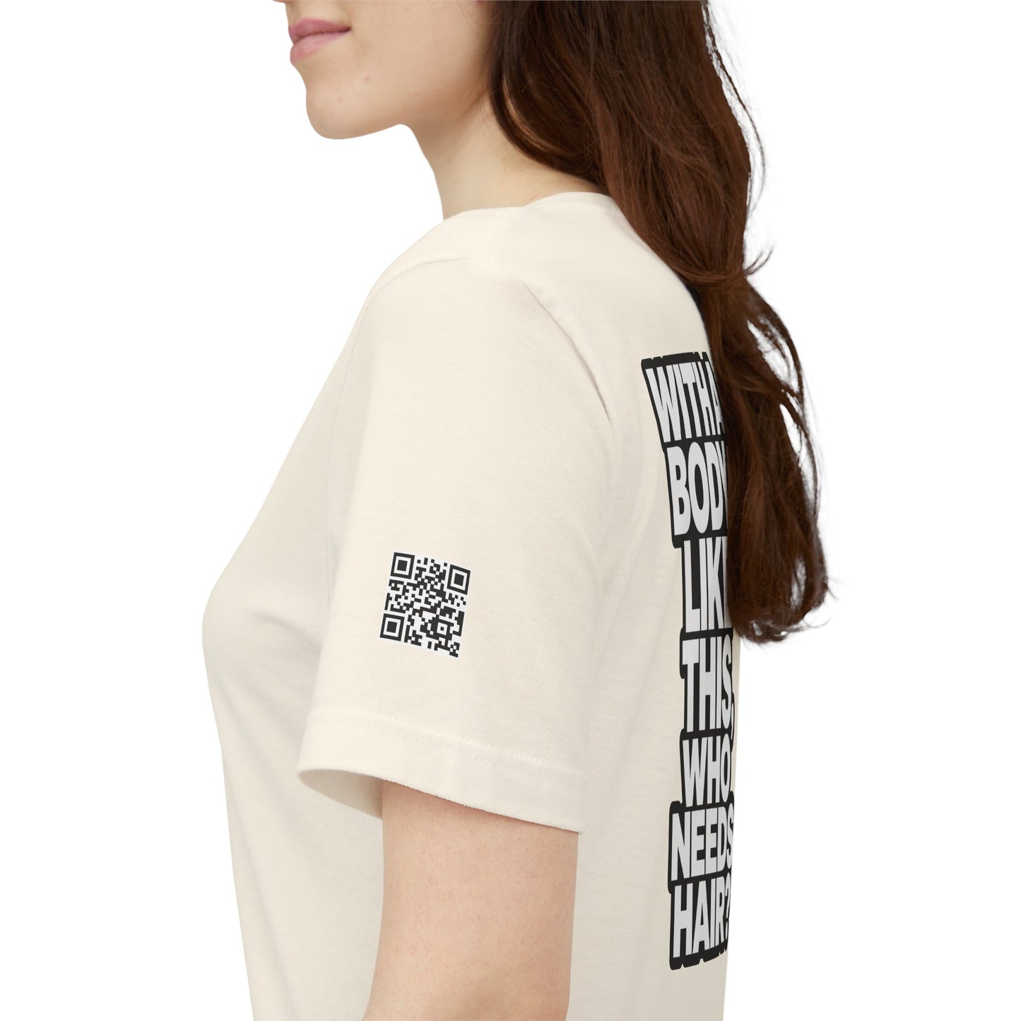 With a Body Like This, Who Needs Hair? – Funny Bald Guy Graphic Tee