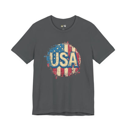 USA Raw Spirit – Unisex Patriotic Streetwear Tee