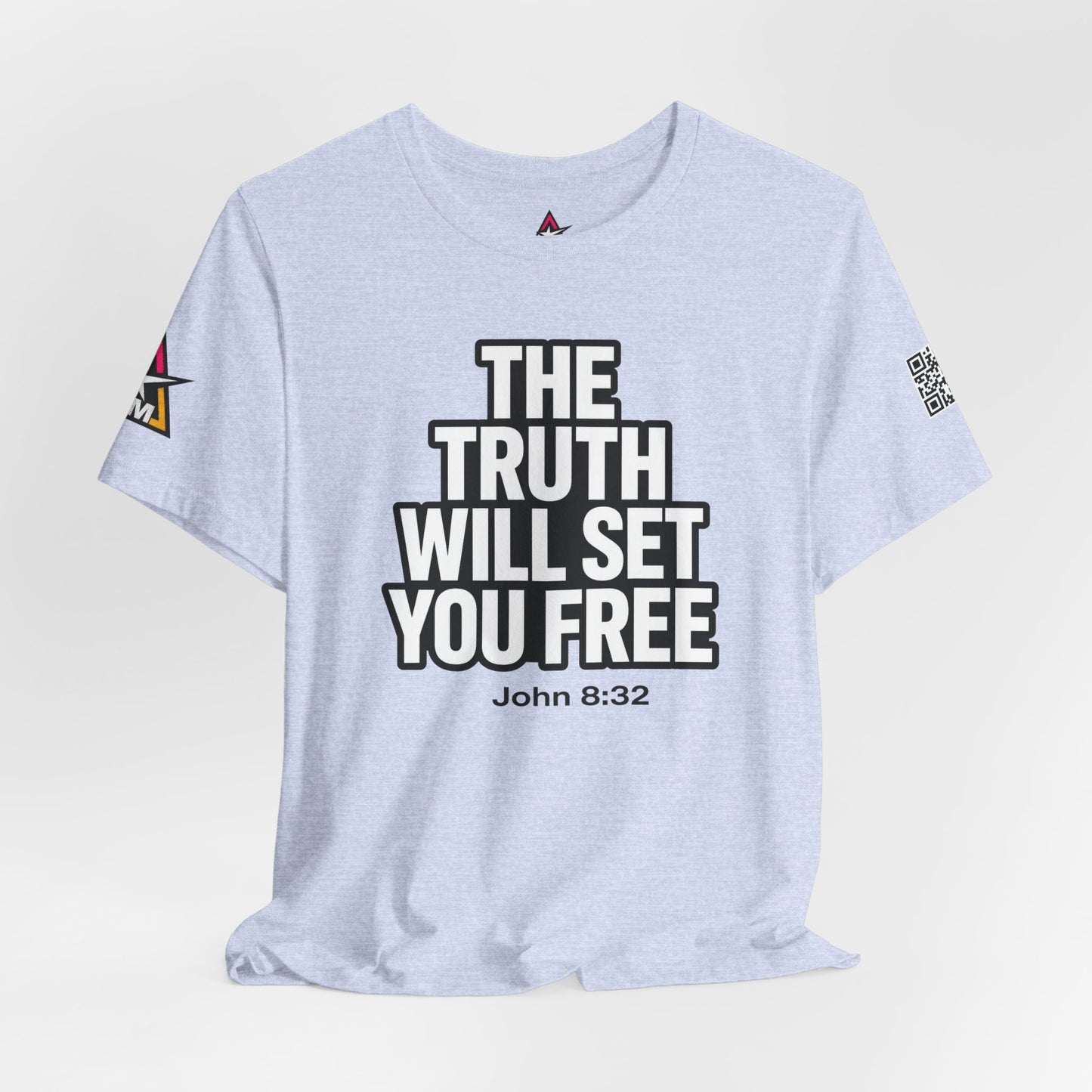 The Truth Will Set You Free Graphic T-Shirt | John 8:32 Christian Tee | Faith Streetwear Shirt