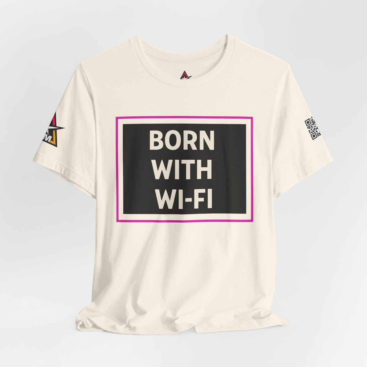BORN WITH WI-FI | Funny Millennial Graphic Tee | Tech Humor Streetwear