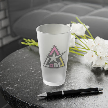 FROSTED PINT GLASS – POUR STRONG. SIP SHARP.