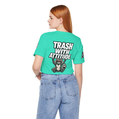 Trash With Attitude – Funny Raccoon Graphic Tee