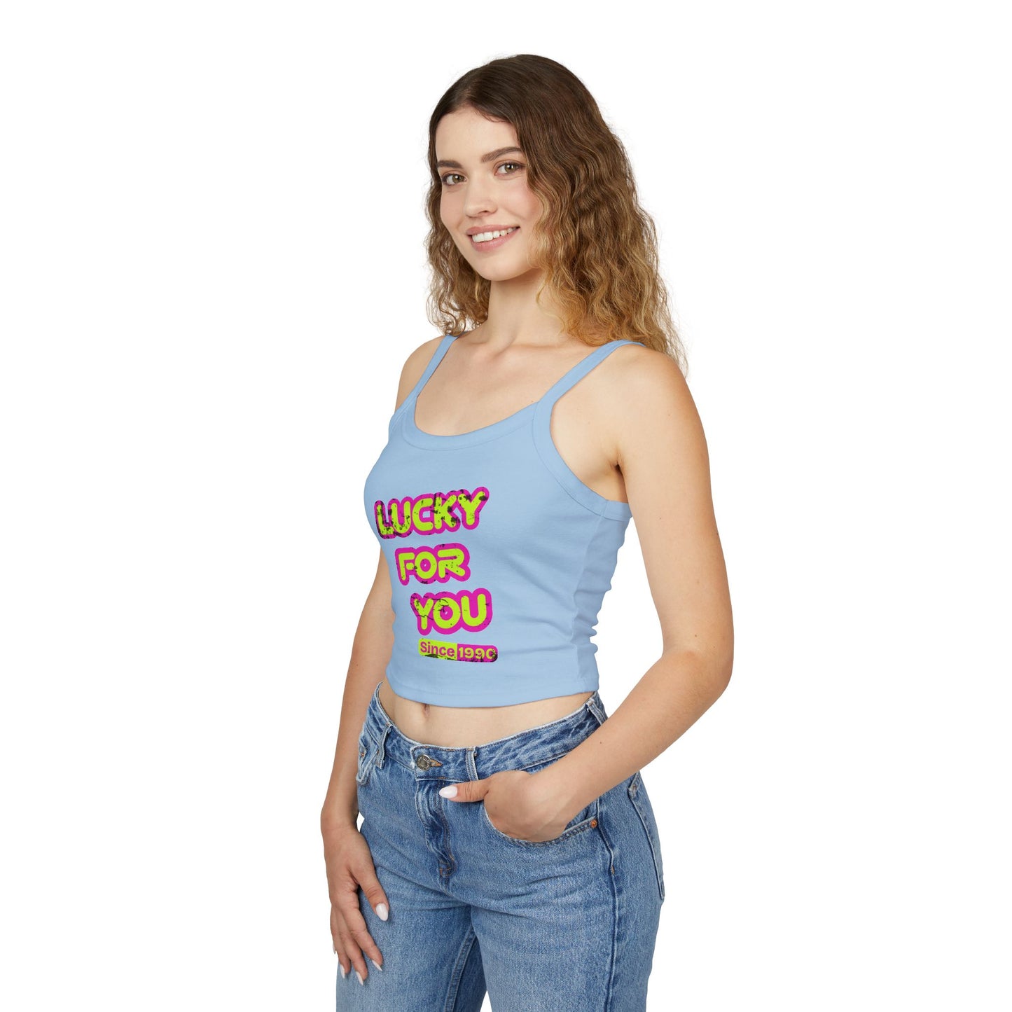 LUCKY FOR YOU SINCE 1990 | Vintage Spaghetti tank | Retro Streetwear