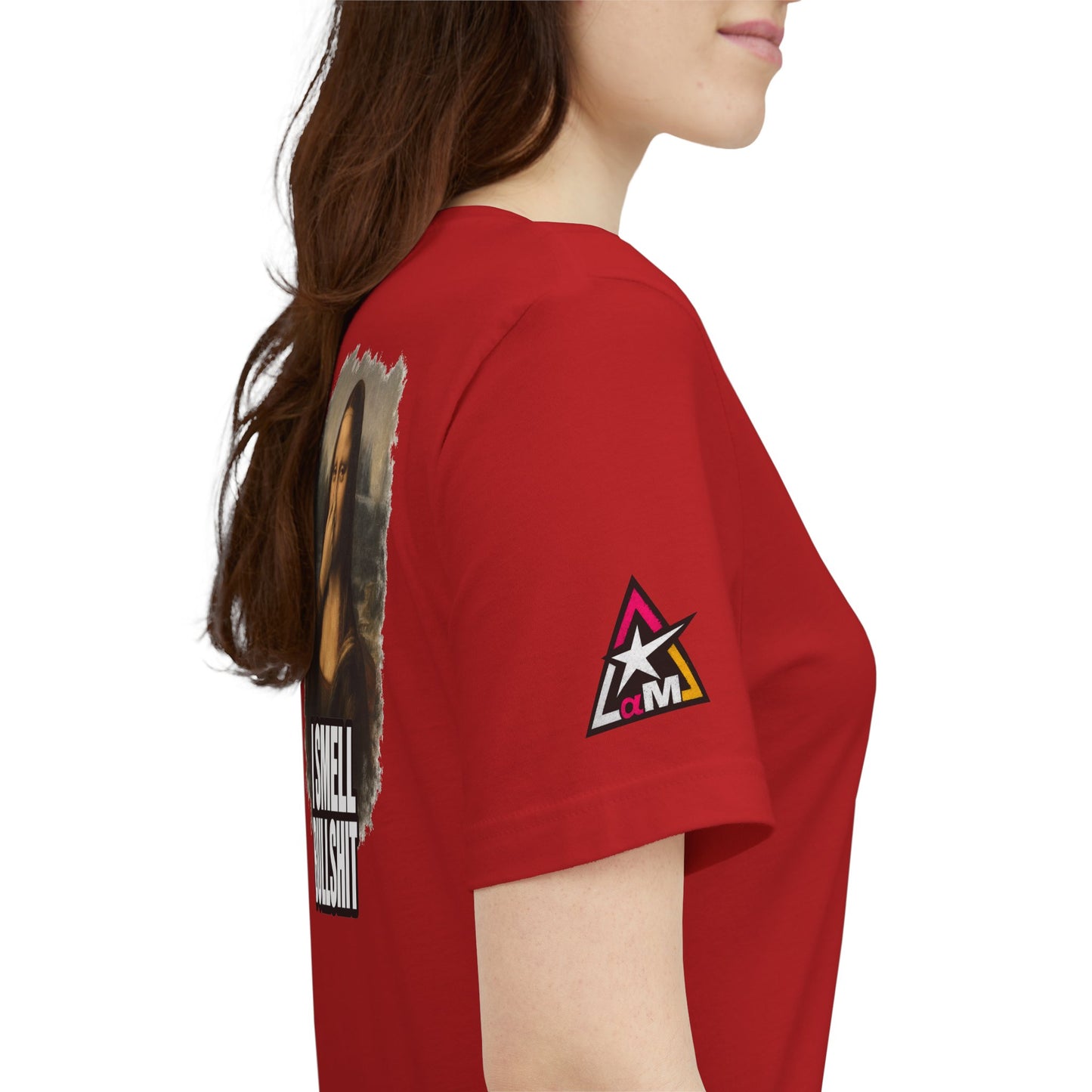 I Smell Bullshit – Funny Mona Lisa Parody Graphic Tee