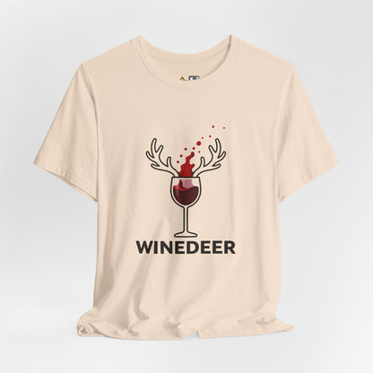 Wine Deer Authority – Unisex Bold Graphic Streetwear Tee