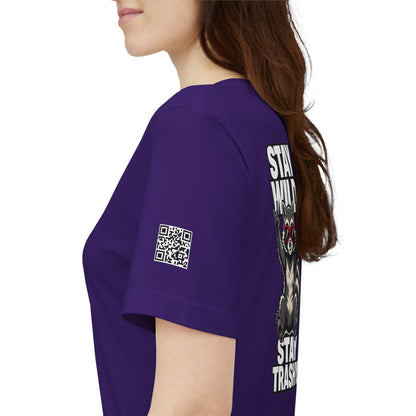 Stay Wild, Stay Trashy – Funny Raccoon Graphic Tee