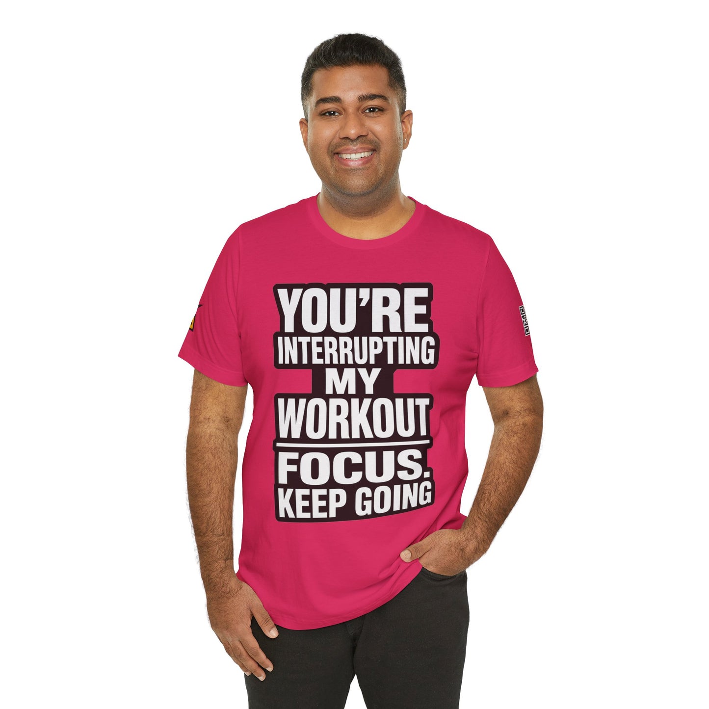 You’re Interrupting My Workout Graphic T-Shirt | Focus Keep Going Gym Tee | Fitness Streetwear