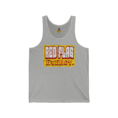RED FLAG ENERGY | Funny Vegas Tank Top | Summer Vacation Graphic Tank | Bachelor Party Gift | Festival & Pool Party Shirt