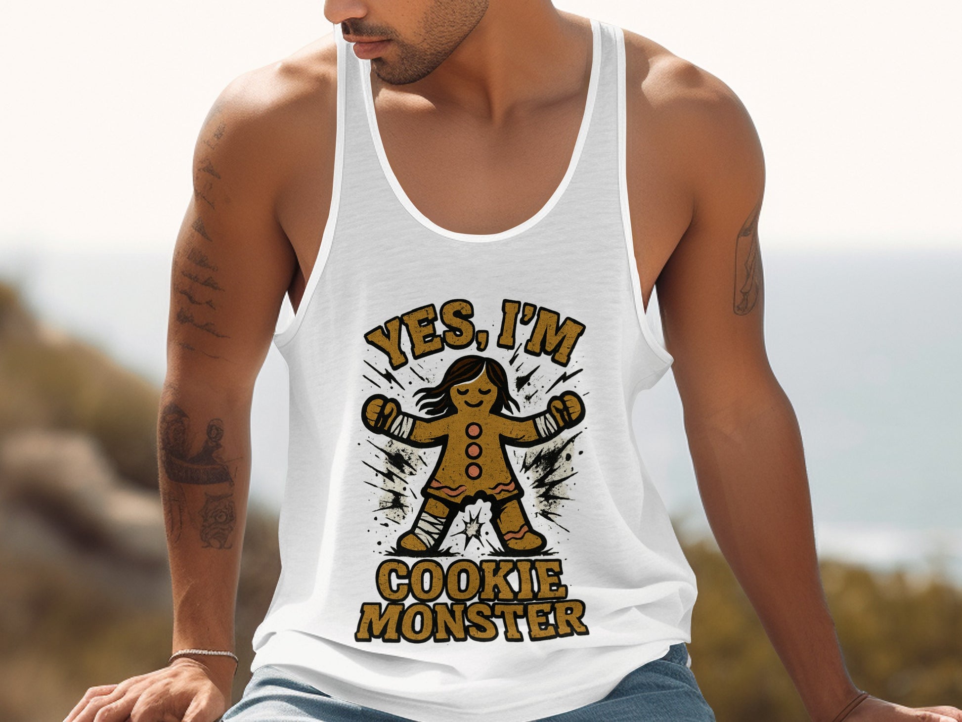 Yes I'm Cookie Monster Graphic Tank Top product