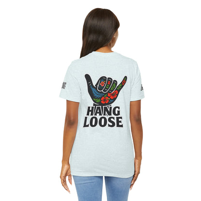 Hang Loose Graphic T-Shirt | Shaka Hand Tee | Tropical Surf Streetwear
