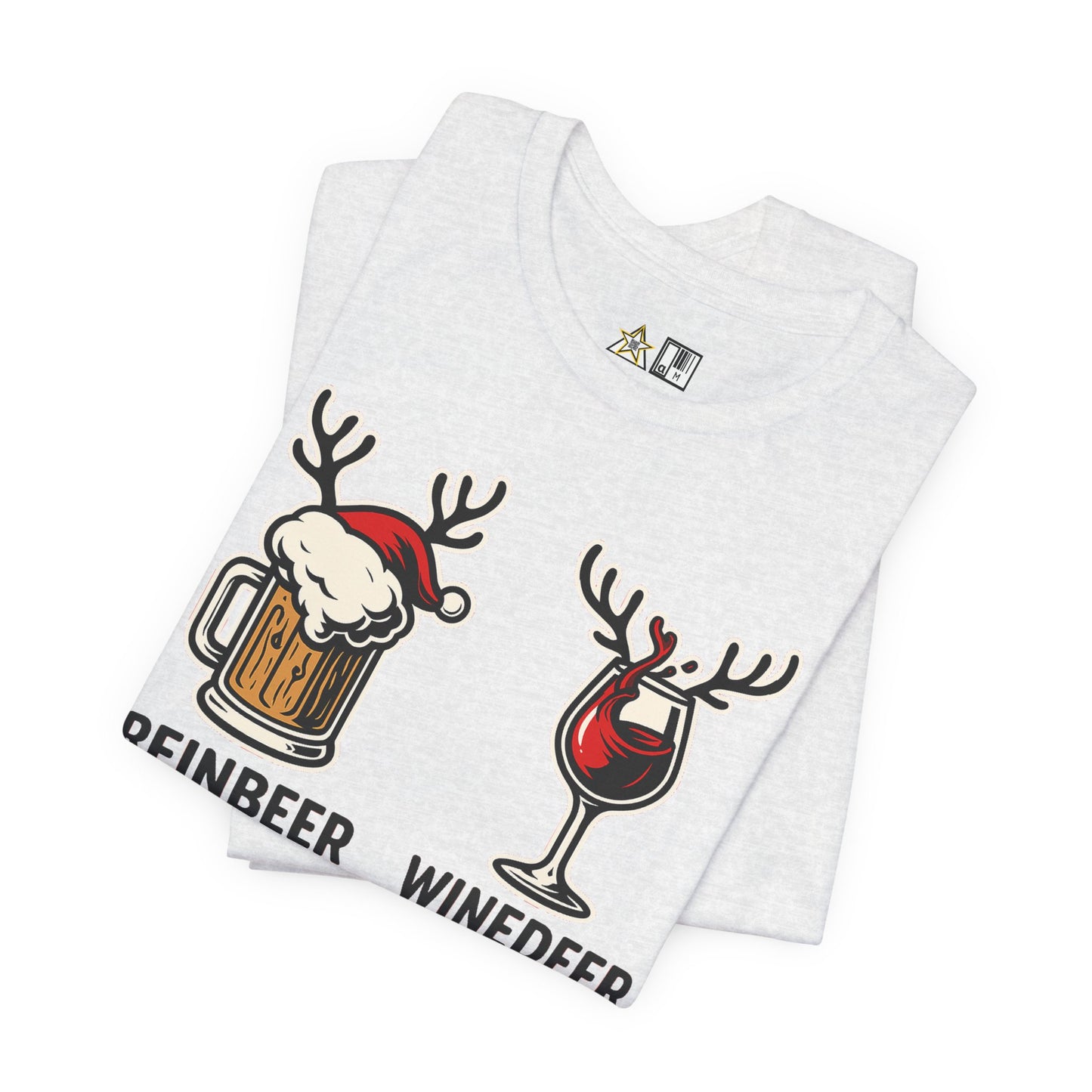 Reinbeer vs Winedeer – Unisex Bold Holiday Graphic Tee