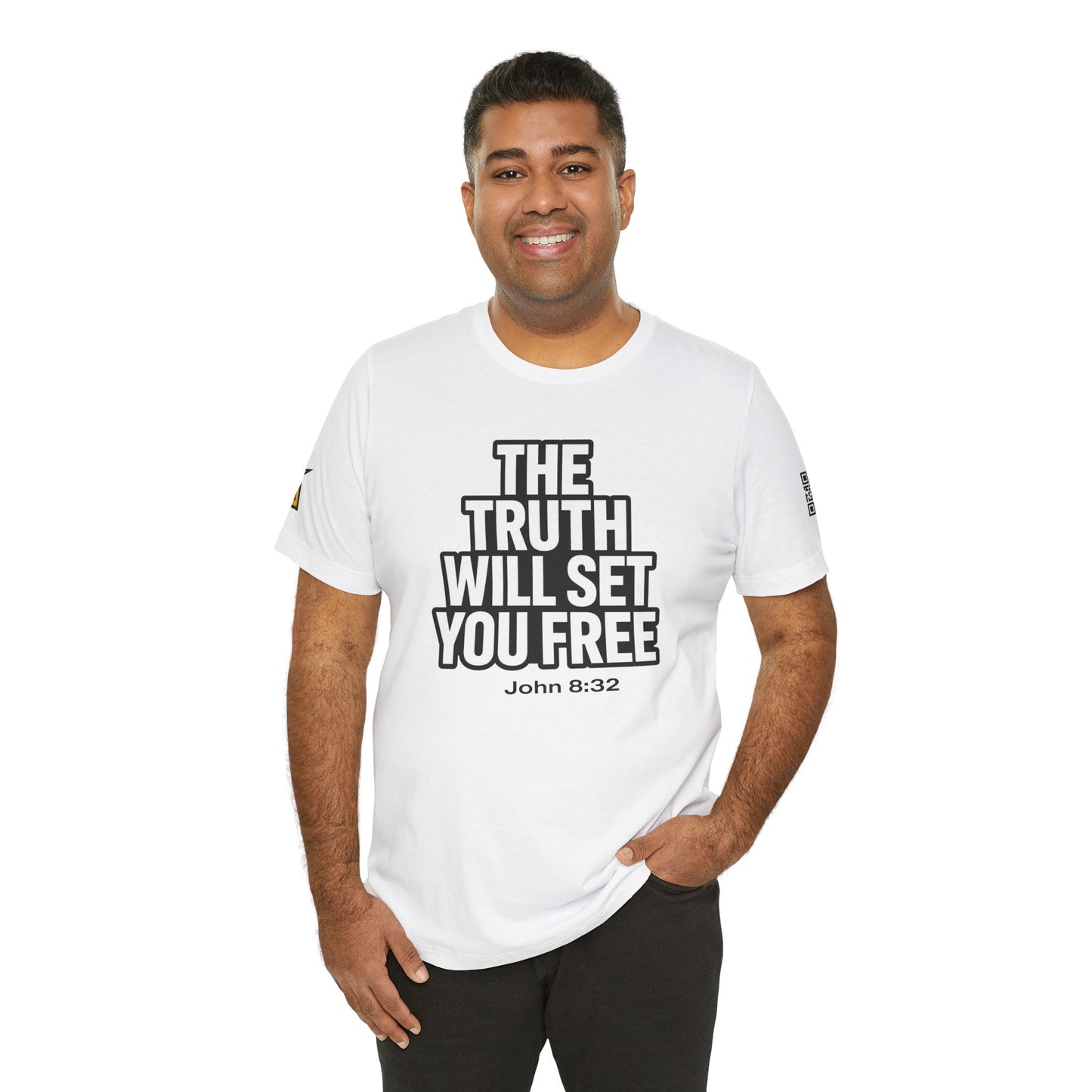 The Truth Will Set You Free Graphic T-Shirt | John 8:32 Bible Verse Tee | Christian Streetwear