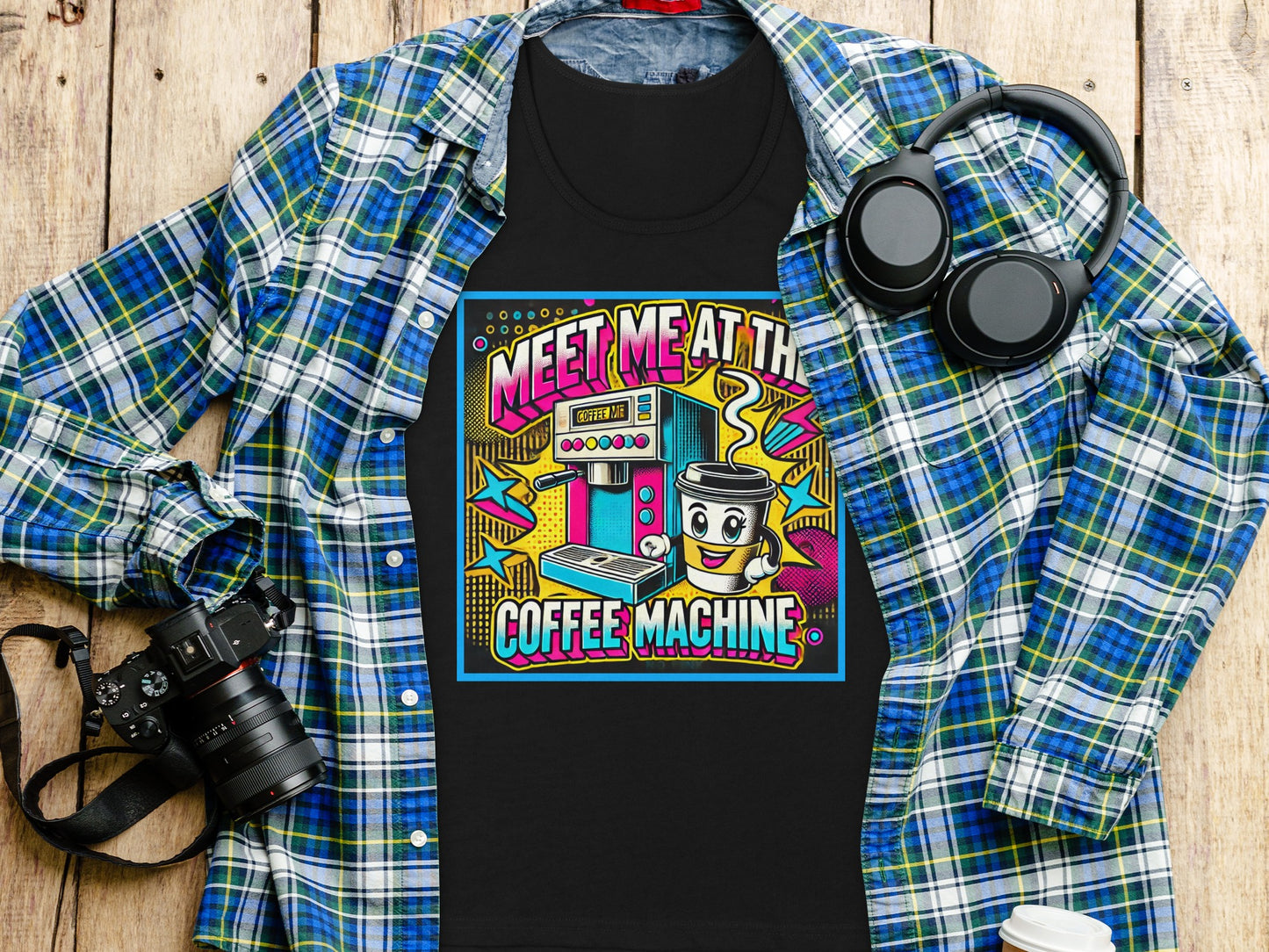 Meet Me at the Coffee Machine Graphic T-Shirt product type