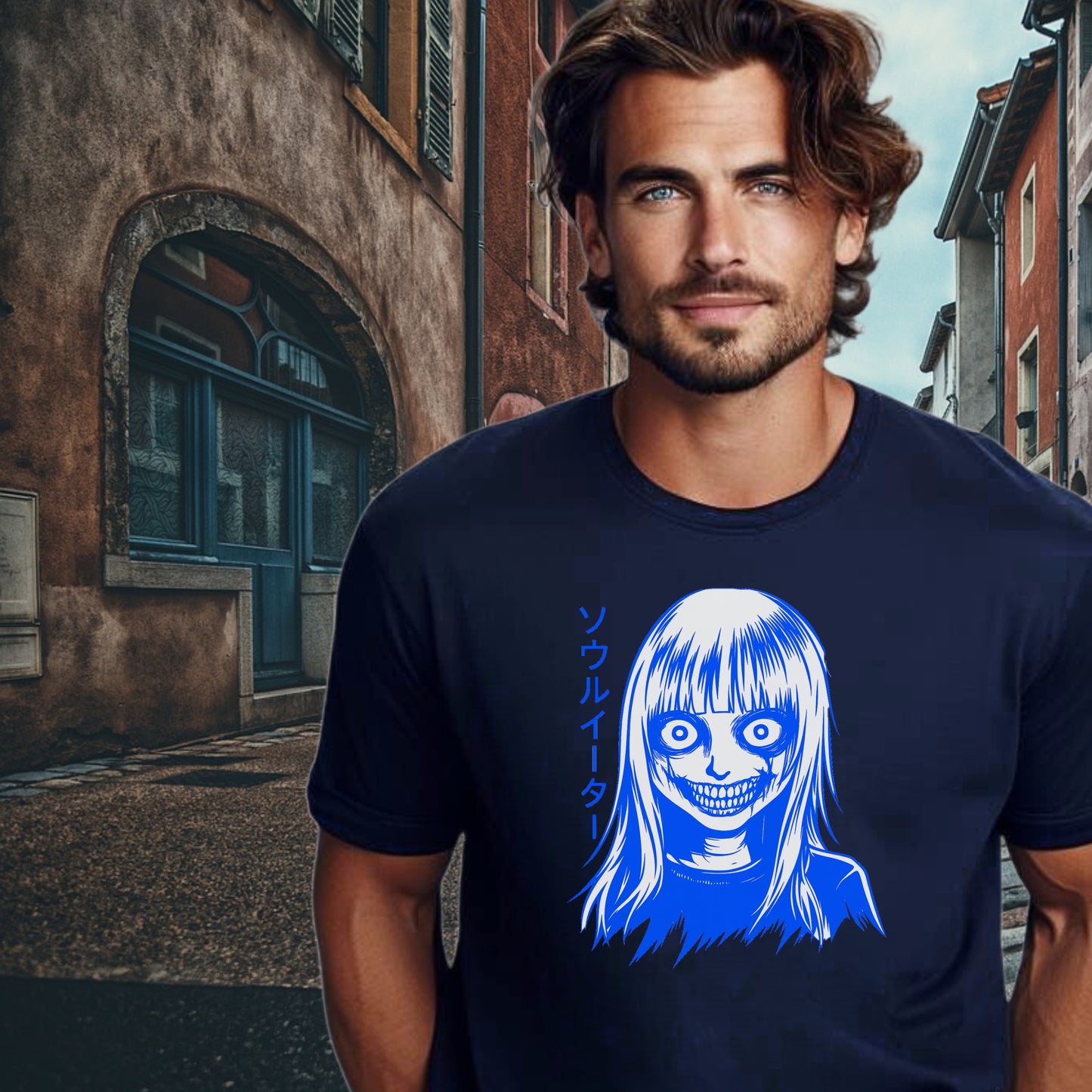 Horror Anime Character Graphic Shirt Product