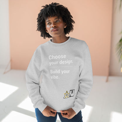 Custom Alpha Crewneck Choose Your Design Build Your Vibe Crewneck Sweatshirt