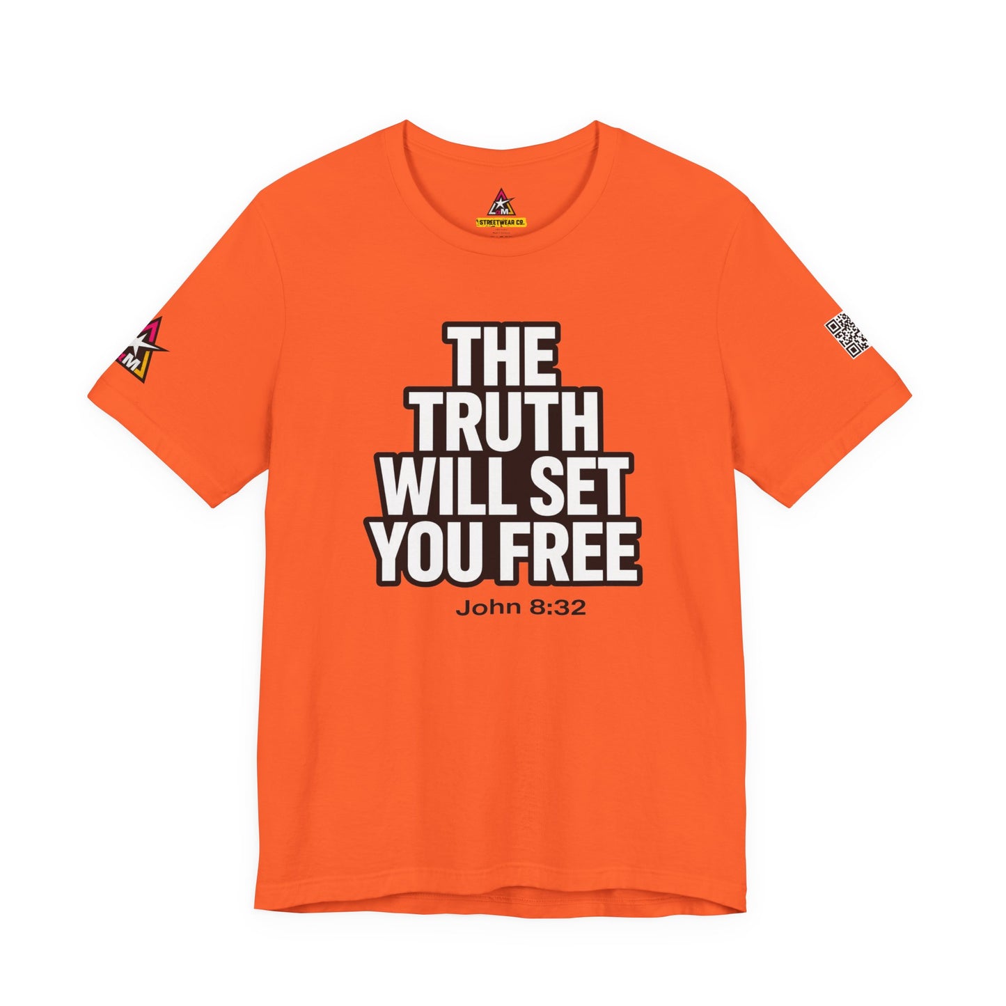 The Truth Will Set You Free Graphic T-Shirt | John 8:32 Bible Verse Tee | Christian Streetwear