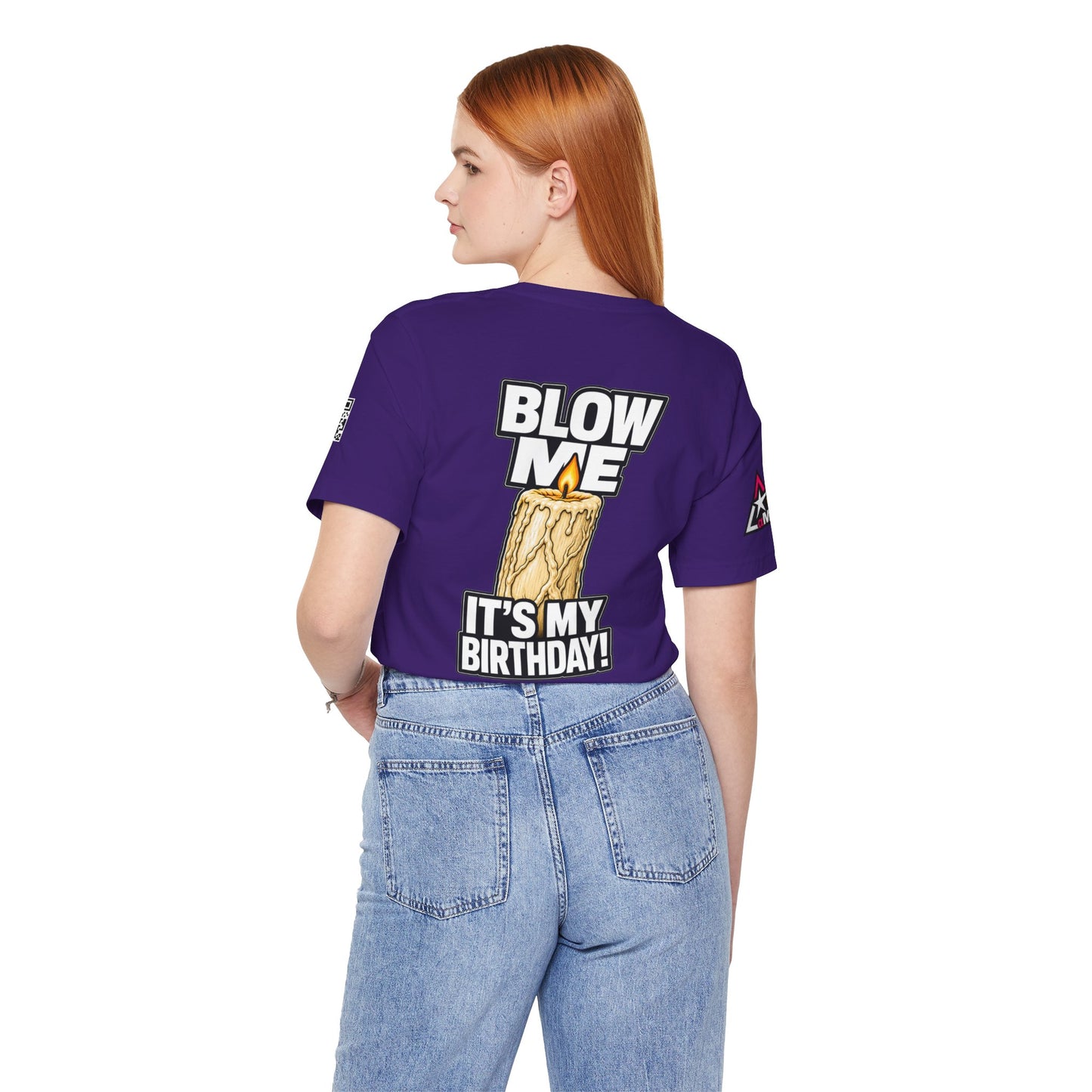 Blow Me, It’s My Birthday – Funny Birthday Candle Graphic Tee