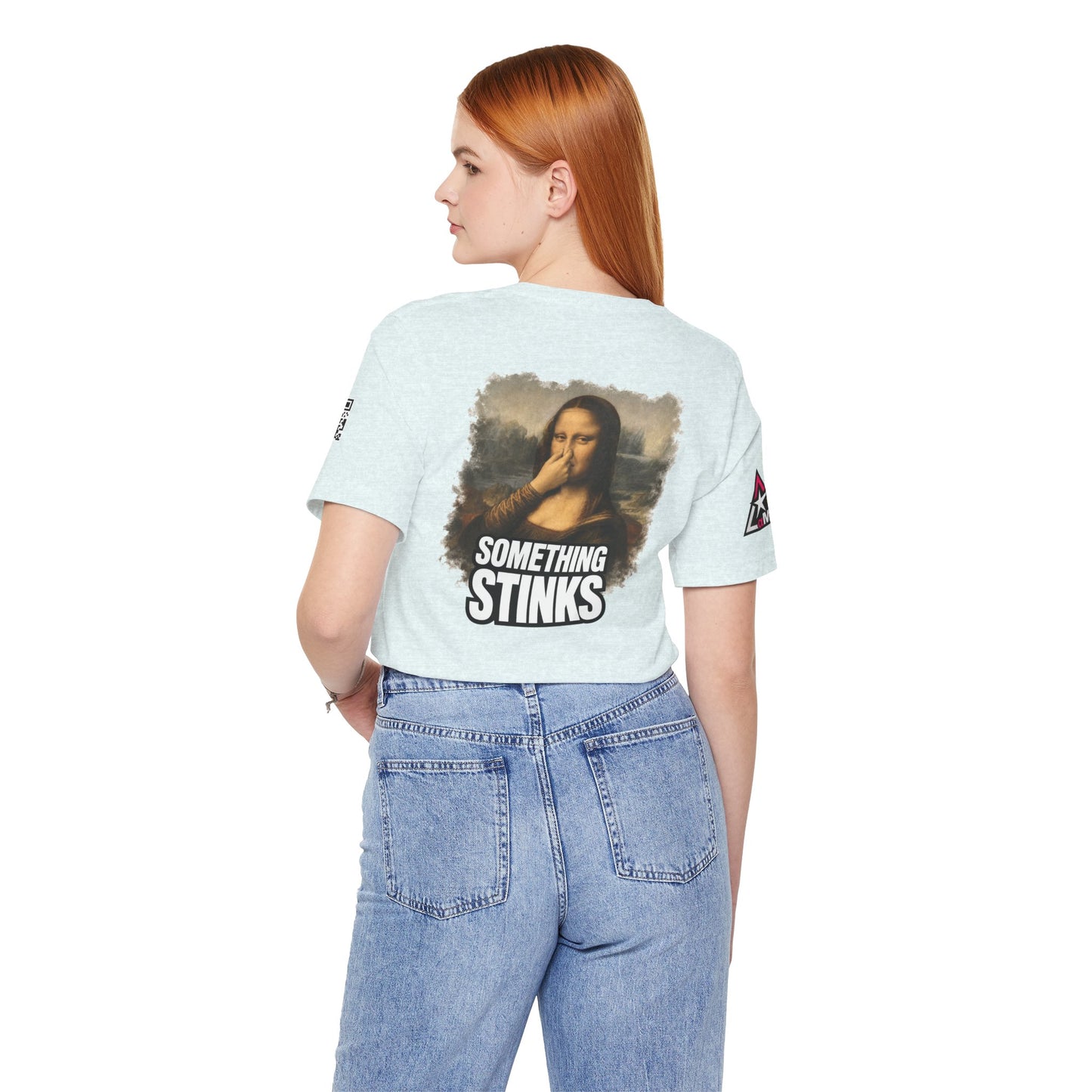 Something Stinks – Funny Mona Lisa Parody Graphic Tee