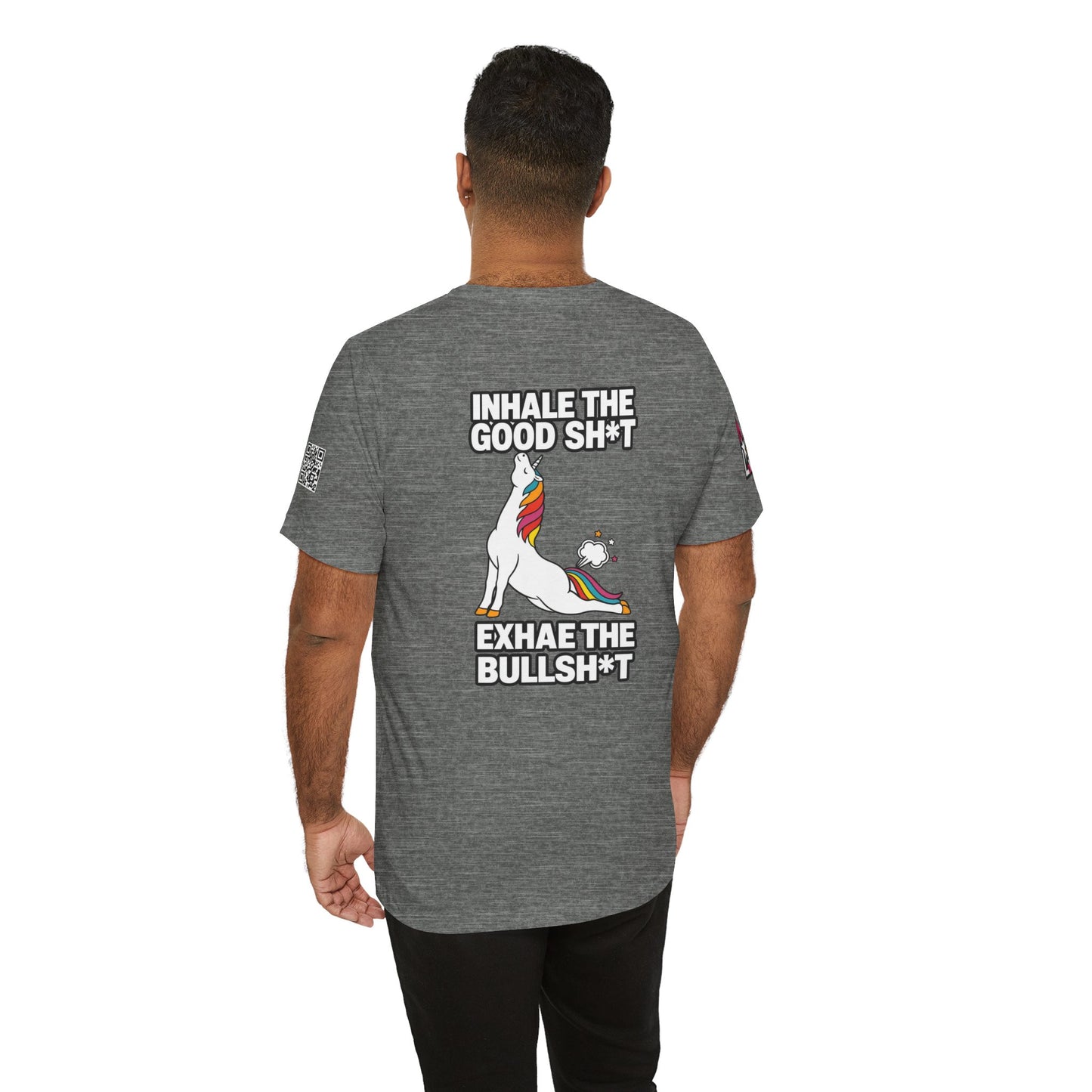 Inhale the Good Shit, Exhale the Bullshit – Funny Unicorn Graphic Tee