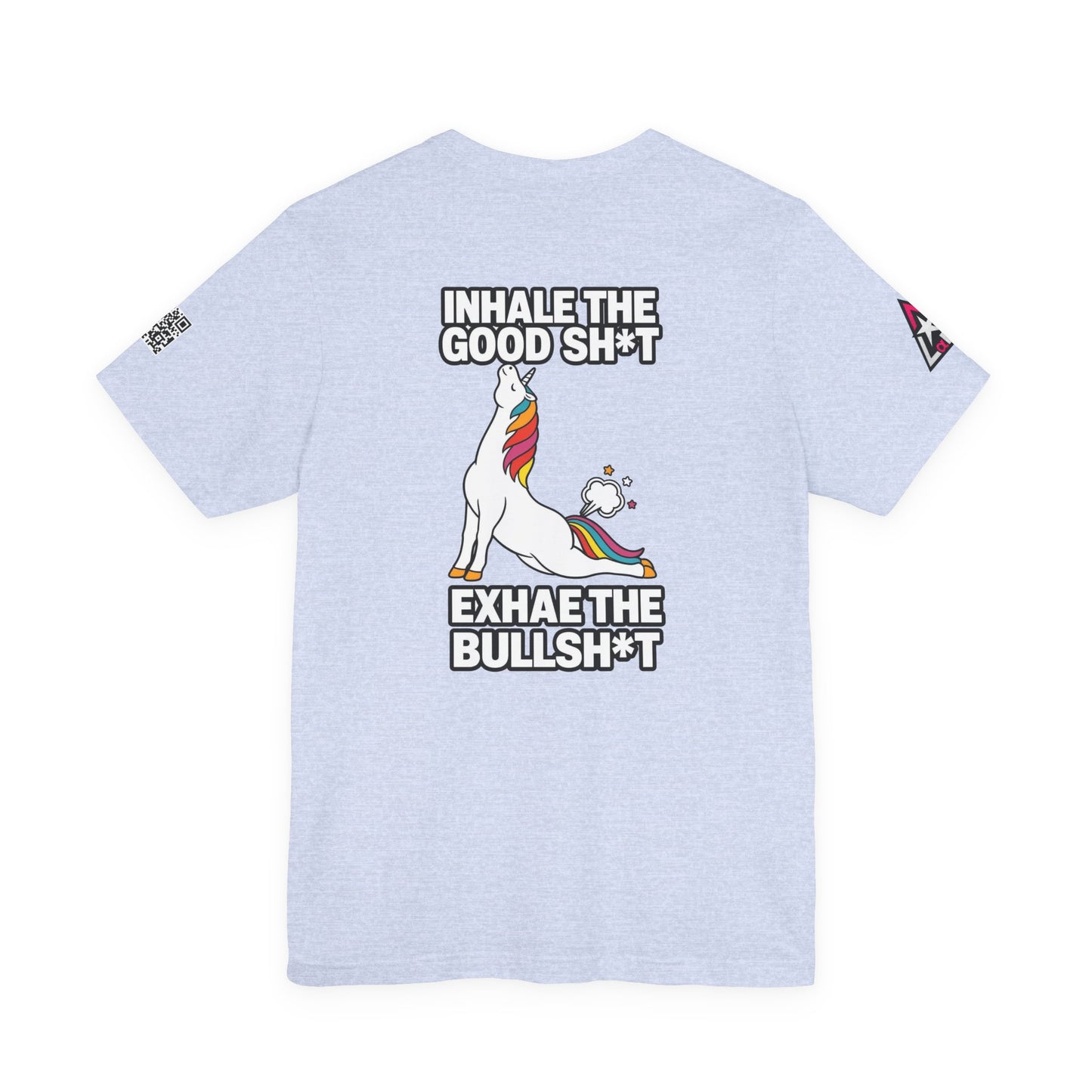 Inhale the Good Shit, Exhale the Bullshit – Funny Unicorn Graphic Tee
