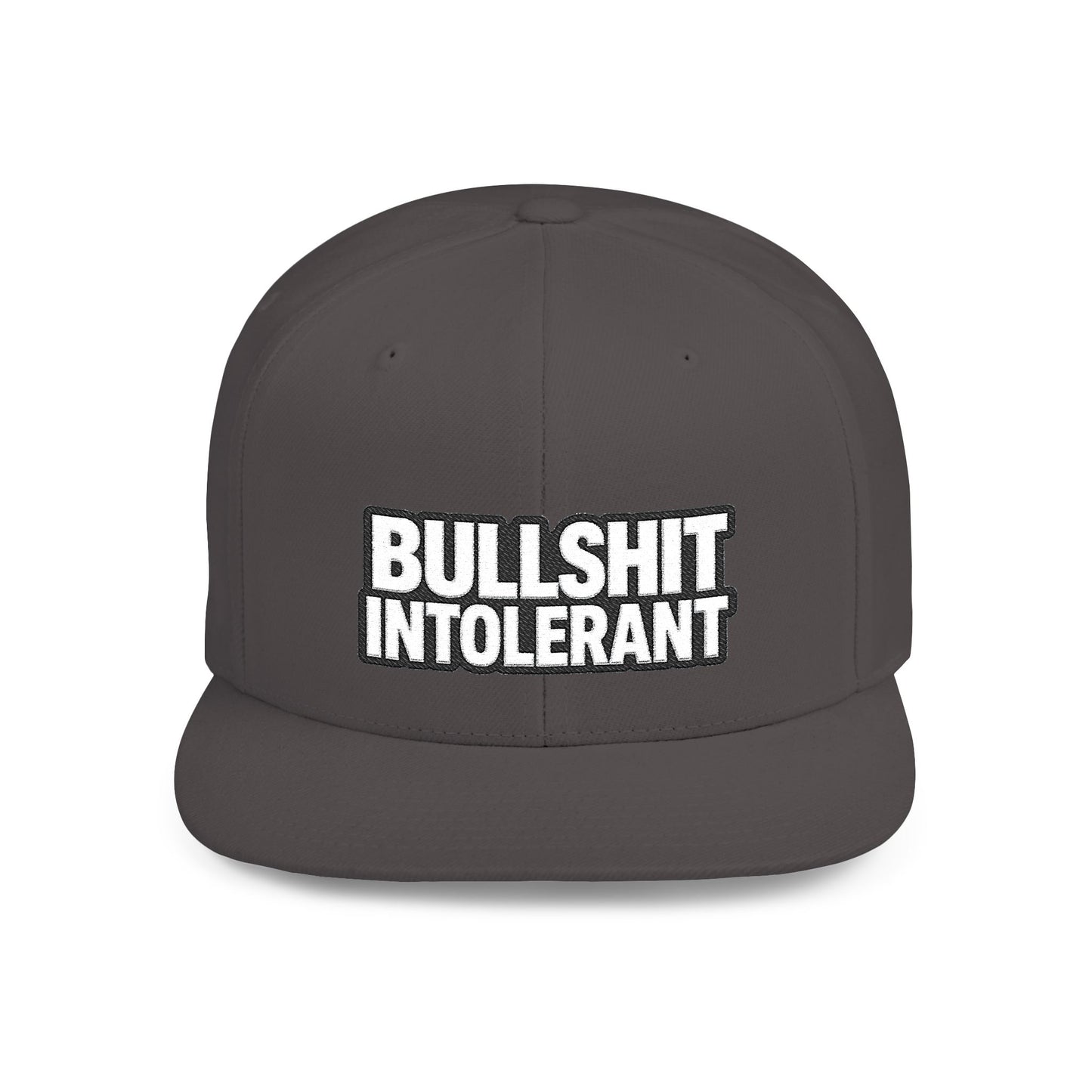 Bullshit Intolerant – Funny Sarcastic Streetwear Snapback