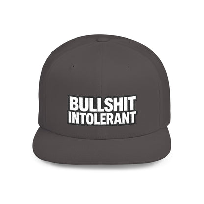 Bullshit Intolerant – Funny Sarcastic Streetwear Snapback