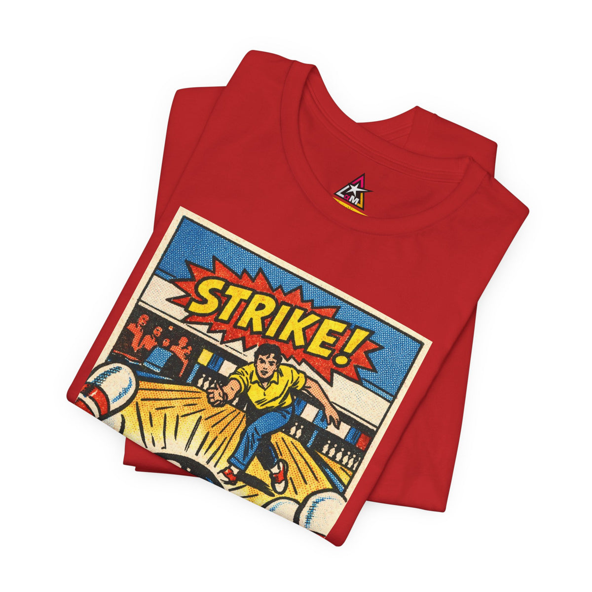 Strike Graphic T-Shirt | Bowling Streetwear Tee | Retro Bowling Shirt  STRIKE.