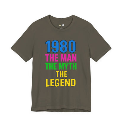 Born a Legend Since 1980 (editable)– Unisex Streetwear Graphic Tee