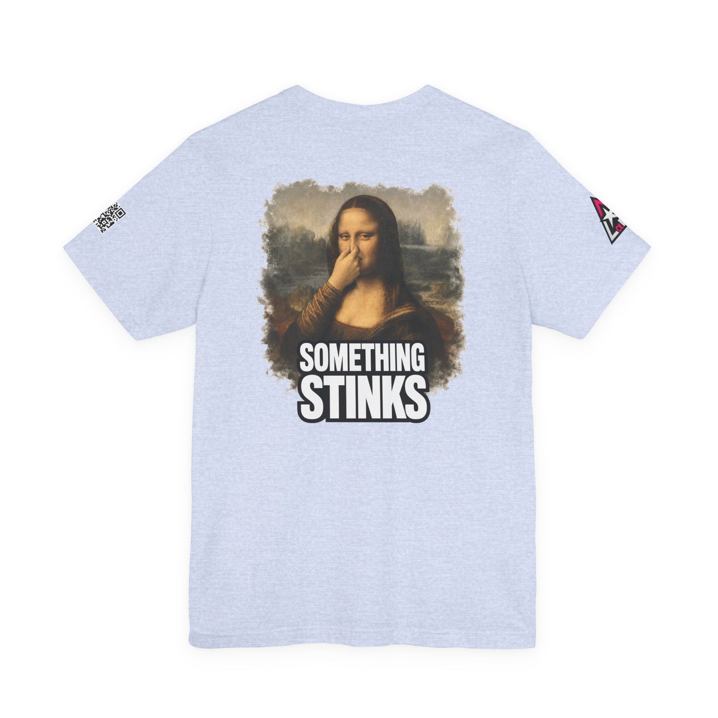 Something Stinks – Funny Mona Lisa Parody Graphic Tee
