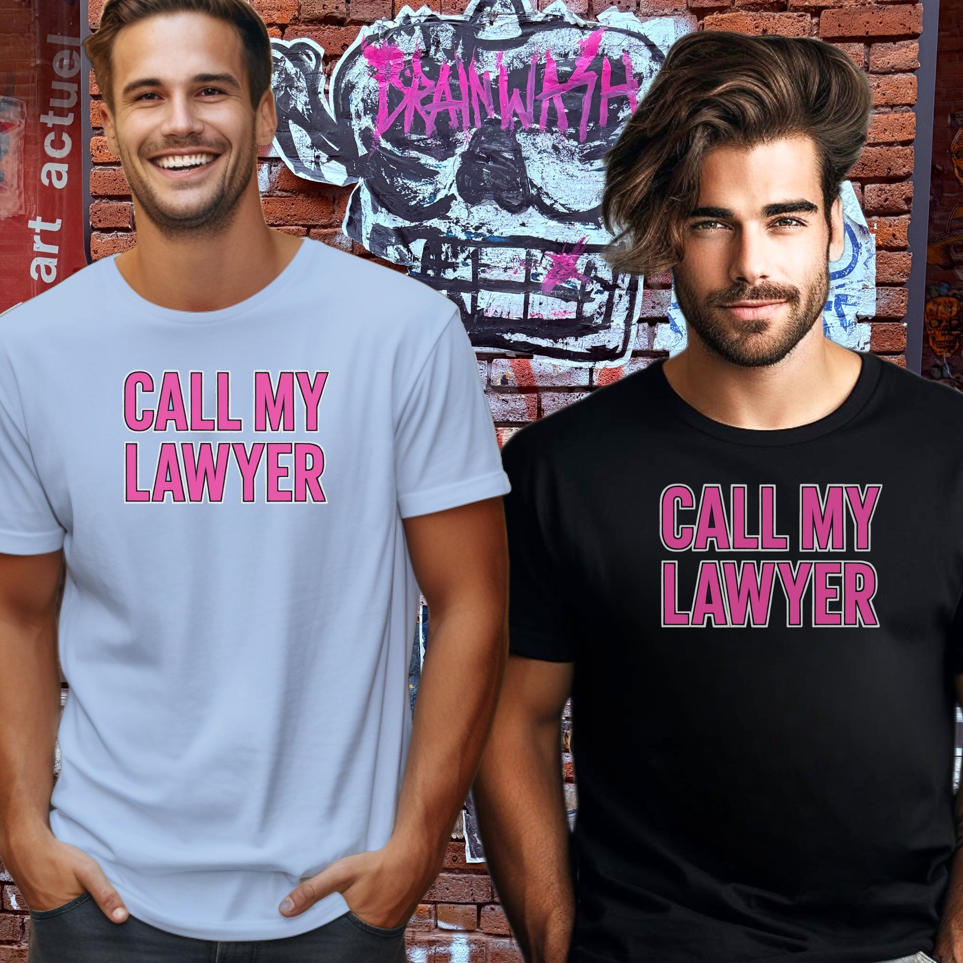 Bold Call My Lawyer Graphic T-Shirt Product