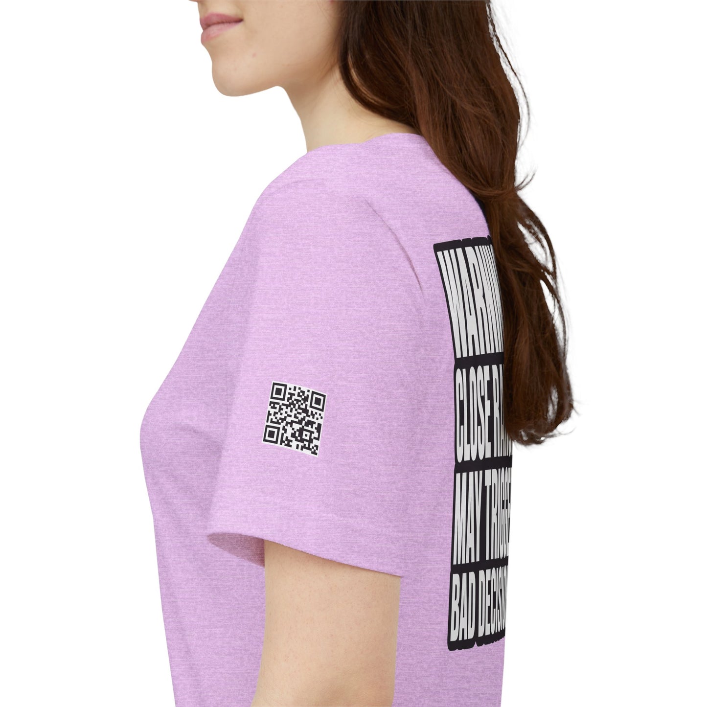 Warning Close Range May Trigger Bad Decisions – Funny Flirty Graphic Tee