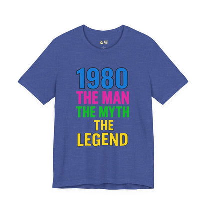 Born a Legend Since 1980 (editable)– Unisex Streetwear Graphic Tee