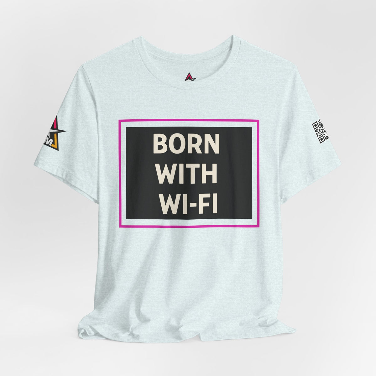 BORN WITH WI-FI | Funny Millennial Graphic Tee | Tech Humor Streetwear