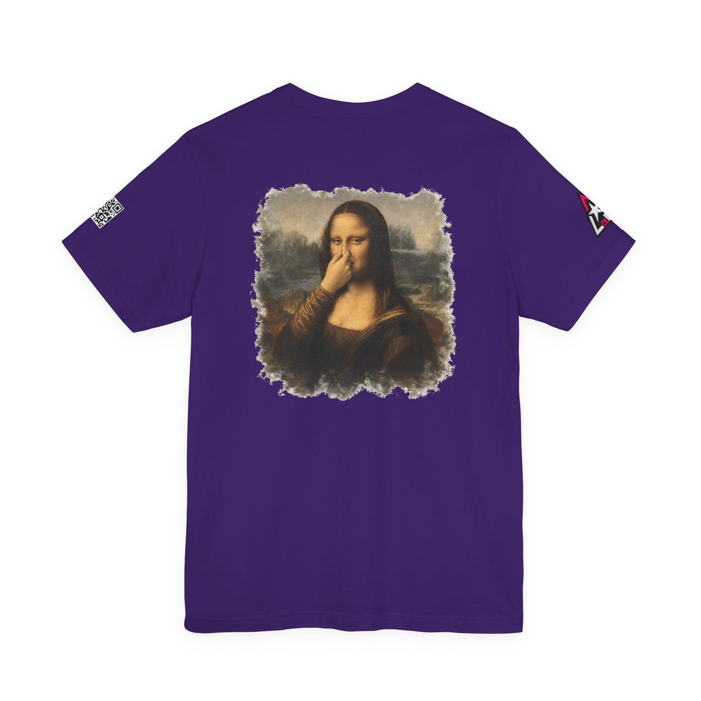 Something Smells Like Bullshit Graphic T-Shirt | Mona Lisa Parody Tee