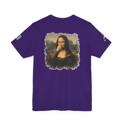 Something Smells Like Bullshit Graphic T-Shirt | Mona Lisa Parody Tee