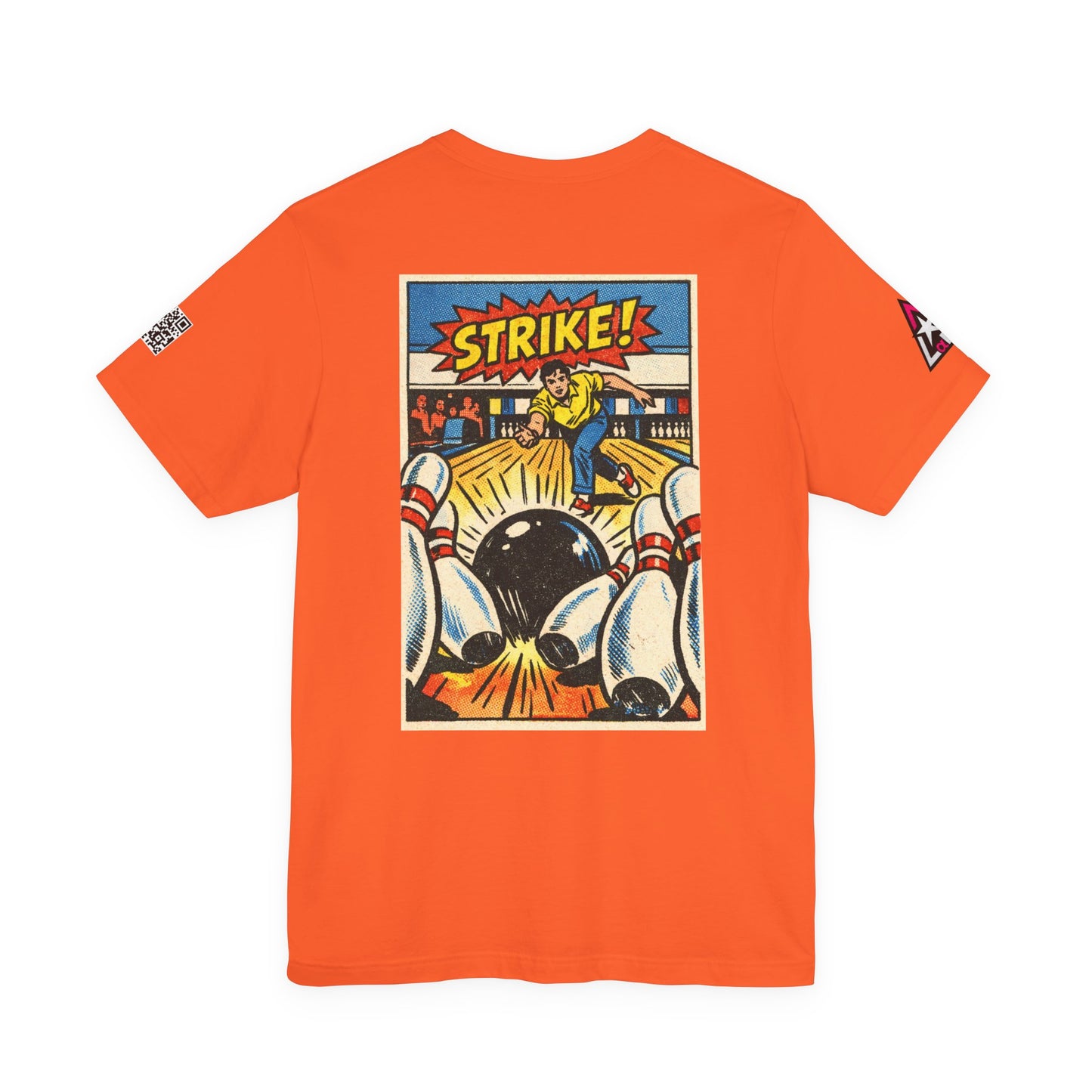 Strike Graphic T-Shirt | Bowling Streetwear Tee | Retro Bowling Shirt  STRIKE.