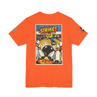 Strike Graphic T-Shirt | Bowling Streetwear Tee | Retro Bowling Shirt  STRIKE.