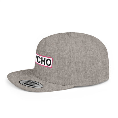 PSYCHO Embroidered Snapback Hat | Funny Statement Cap | Bold Streetwear Flat Bill | Conversation Starter Gift