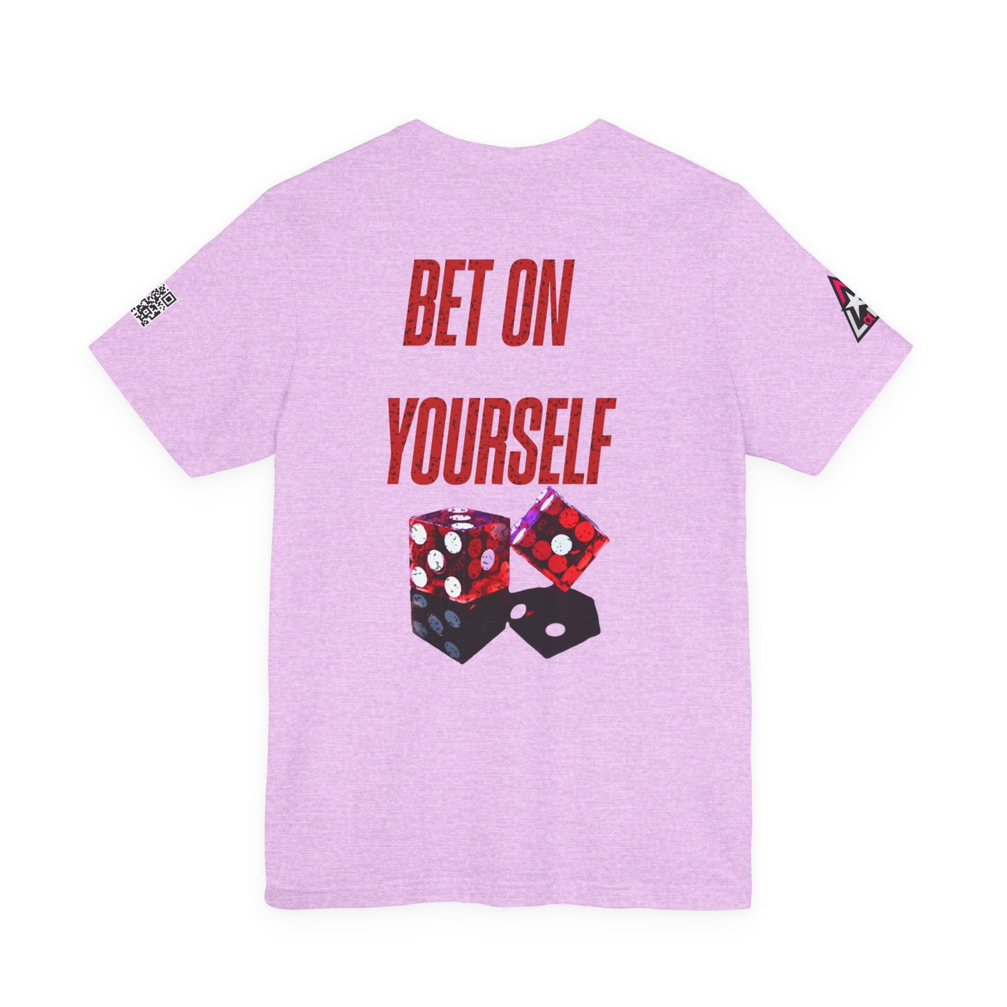 BET ON YOURSELF Graphic T-Shirt | Motivational Streetwear Tee | Dice Graphic Shirt