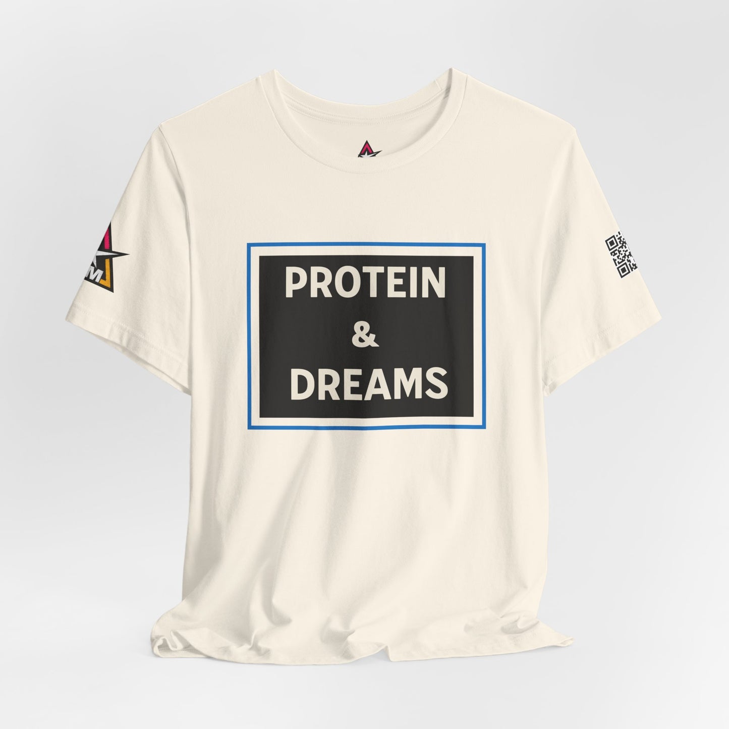 Protein & Dreams Graphic T-Shirt | Fitness Streetwear Tee | Gym Lifestyle Shirt