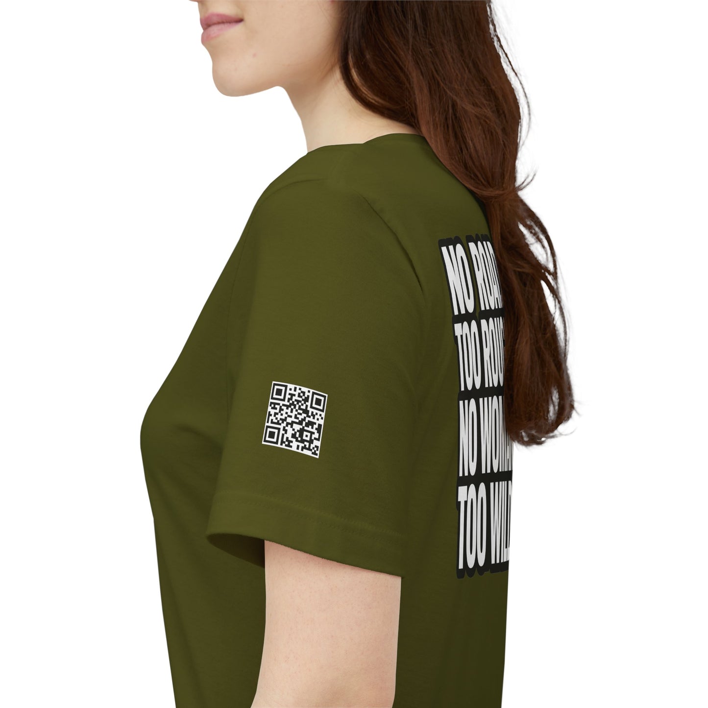 No Road Too Rough, No Woman Too Wild – Adventure Streetwear Graphic Tee