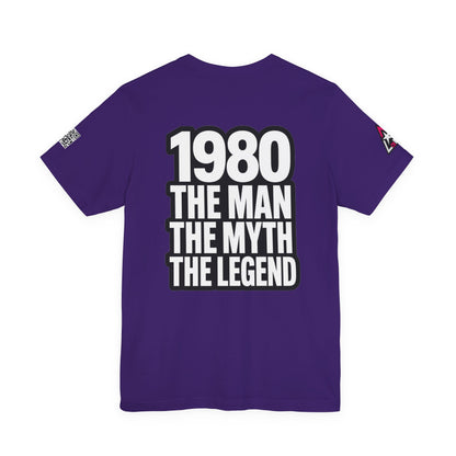 1980 The Man The Myth The Legend Graphic T-Shirt | 1980 Birthday Tee | Vintage Legend Shirt